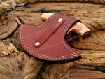 Damascus Ulu Knife: Handmade Celtic Knot Rosewood Handle, Handmade Pizza Cutter Birthday Gift Anniversary Gift